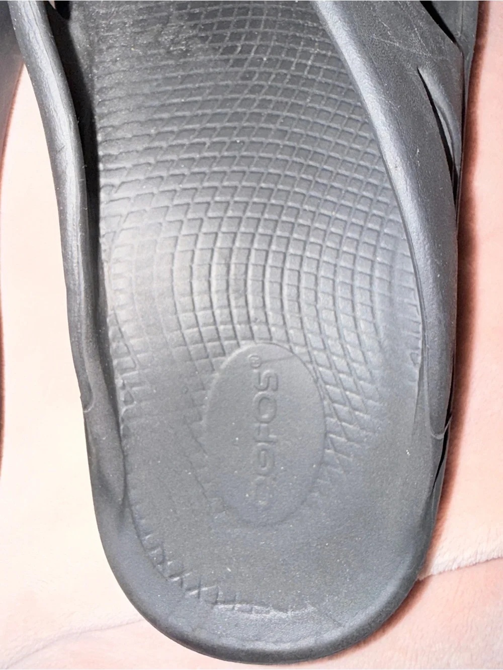 OOFOS Black Women's Flip Flop Sandals